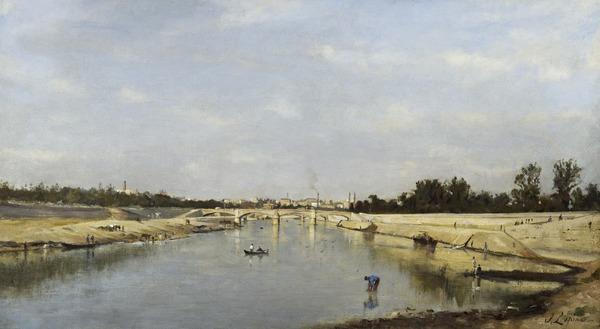 El puente de l'Alma cerca de París - Stanislas Lépine