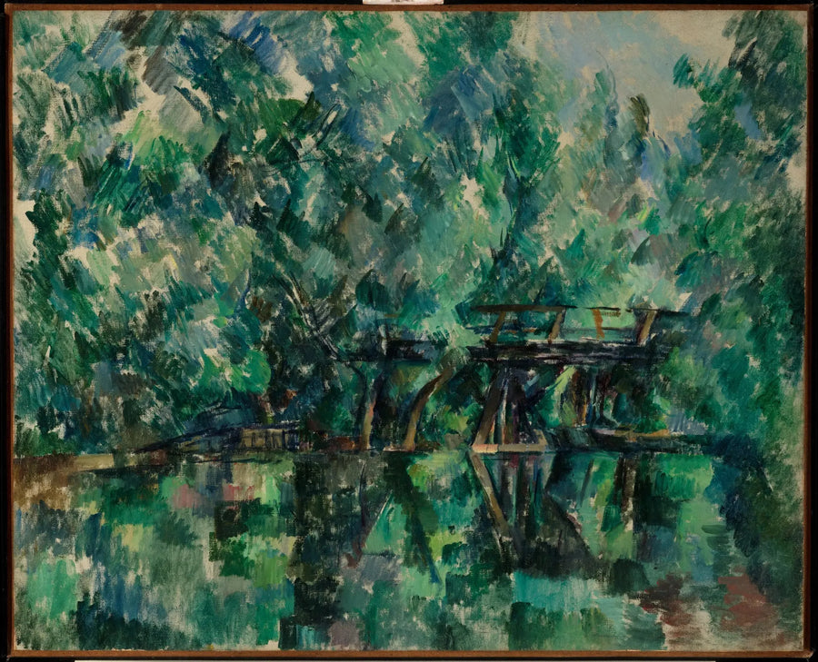 El puente de la isla Machefer en Saint-Maur-des-Fossés - Paul Cézanne