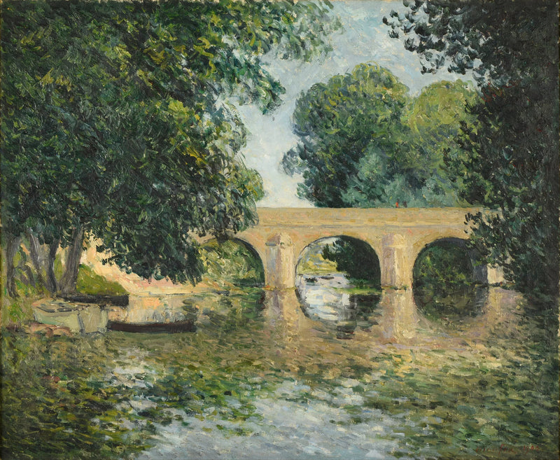 El puente de l'Isle-Adam o el viejo puente - Maxime Maufra