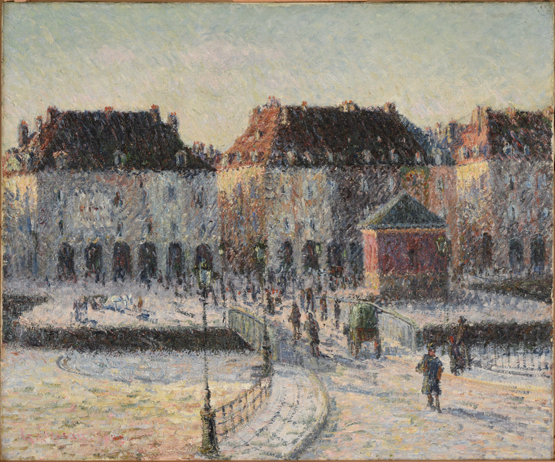 El puente de la Poissonnerie en Dieppe - Gustave Loiseau