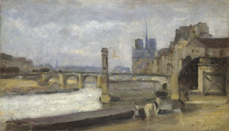 El puente de la Tournelle, París - Stanislas Lépine