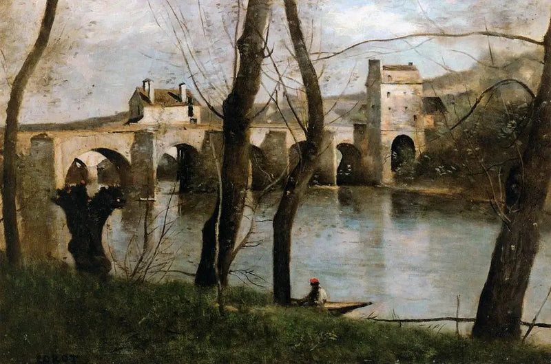 El puente de Mantes - Jean-Baptiste Camille Corot