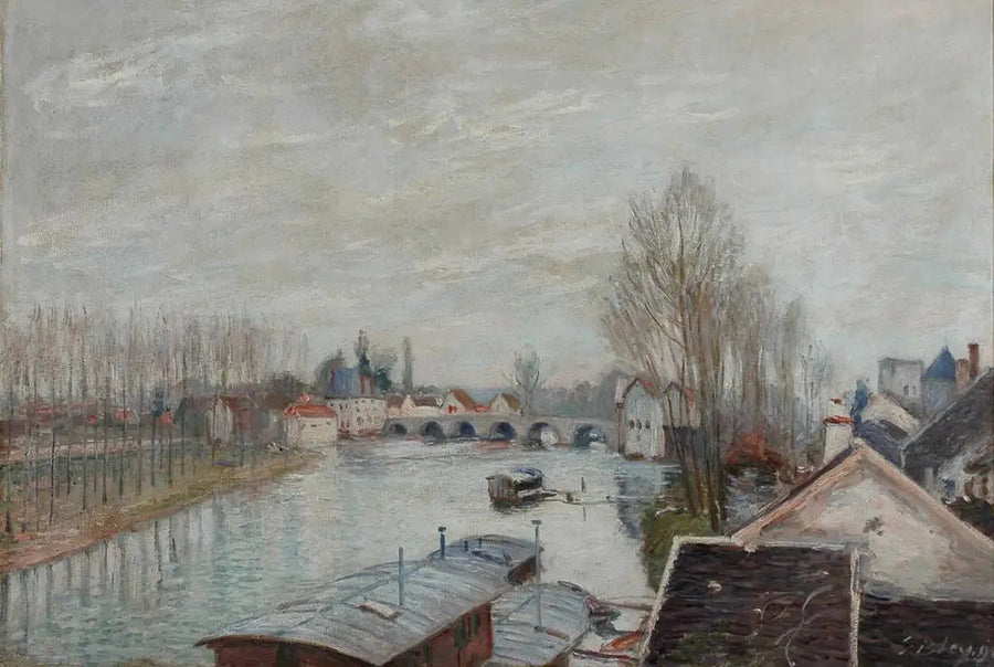 El puente de Moret - Alfred Sisley