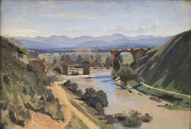El puente de Narni - Jean-Baptiste Camille Corot