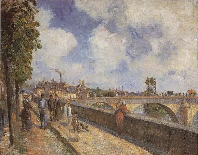 El puente de Pontoise - Camille Pissarro