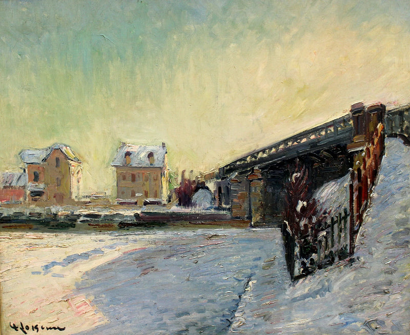 El puente de Saint-Ouen - Gustave Loiseau