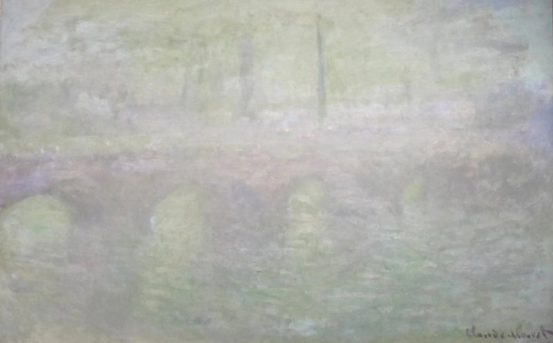 El puente de Waterloo, en Londres, al anochecer - Claude Monet
