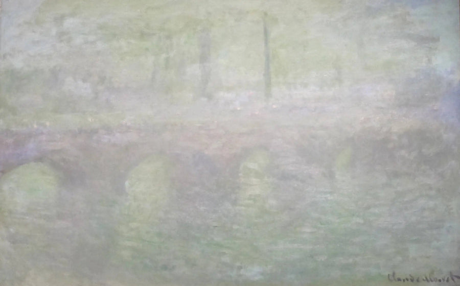 El puente de Waterloo, en Londres, al anochecer - Claude Monet