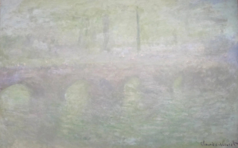 El puente de Waterloo, en Londres, al anochecer - Claude Monet