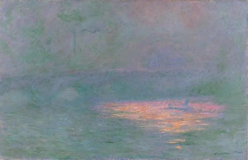 El Puente de Waterloo - Claude Monet