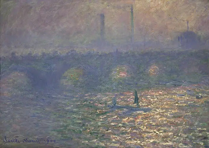 El puente de Waterloo - Claude Monet