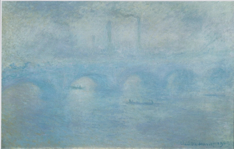 El Puente de Waterloo. Efecto de niebla - Claude Monet