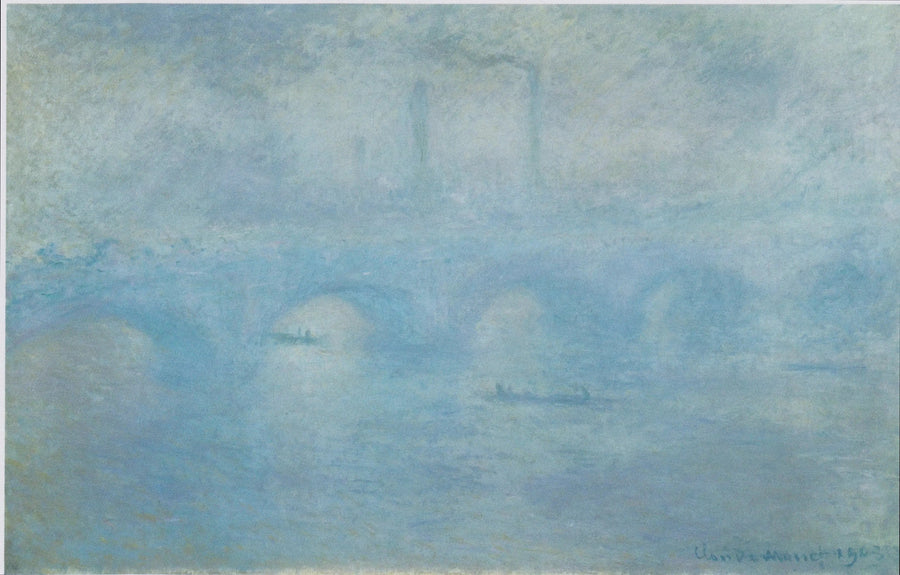 El Puente de Waterloo. Efecto de niebla - Claude Monet