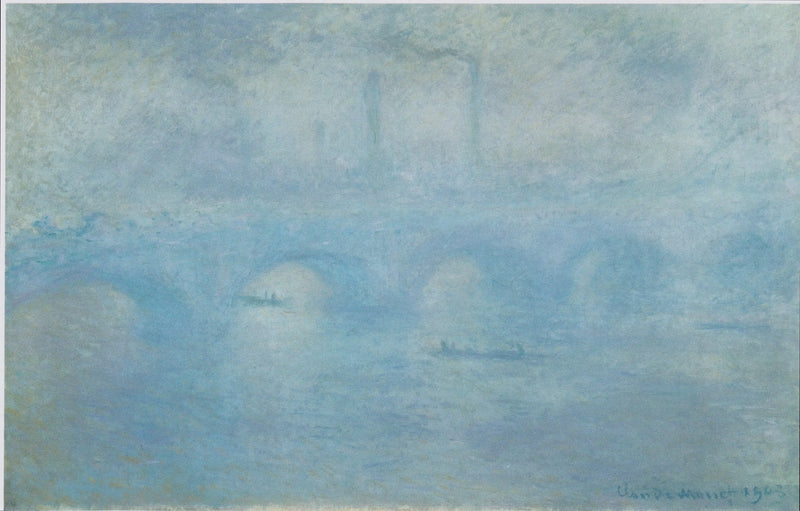 El Puente de Waterloo. Efecto de niebla - Claude Monet