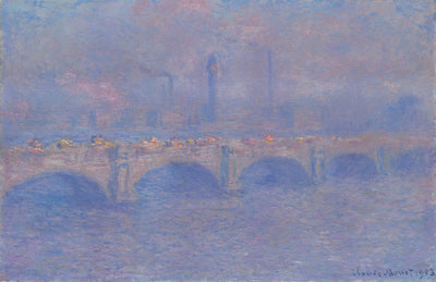 Reproduction du tableau « Le pont de Waterloo, l'effet de la lumière du soleil - Claude Monet » par Alpha Reproduction en peinture à l’huile