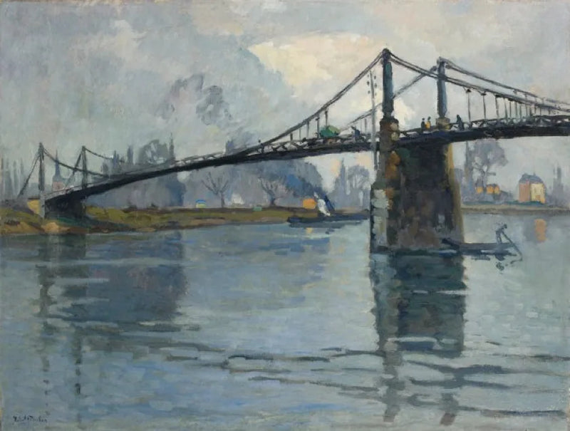 El puente de Les Andelys, a lo largo de Sena - Robert Antoine Pinchon