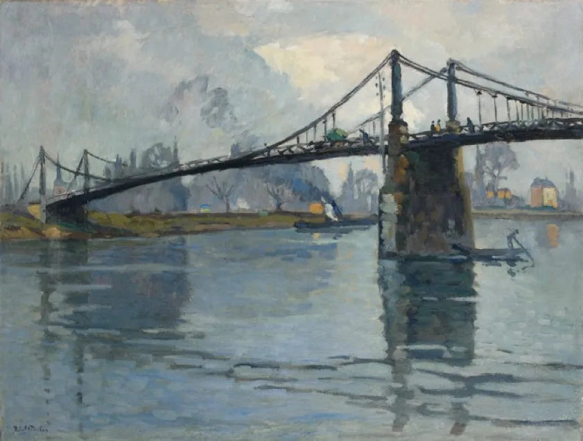 El puente de Les Andelys, a lo largo de Sena - Robert Antoine Pinchon