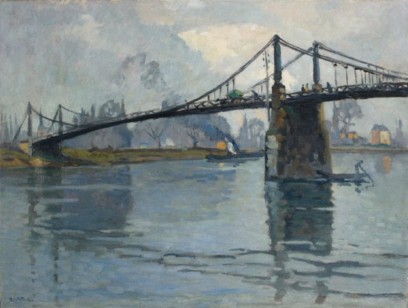 El puente de Les Andelys, a lo largo de Sena - Robert Antoine Pinchon