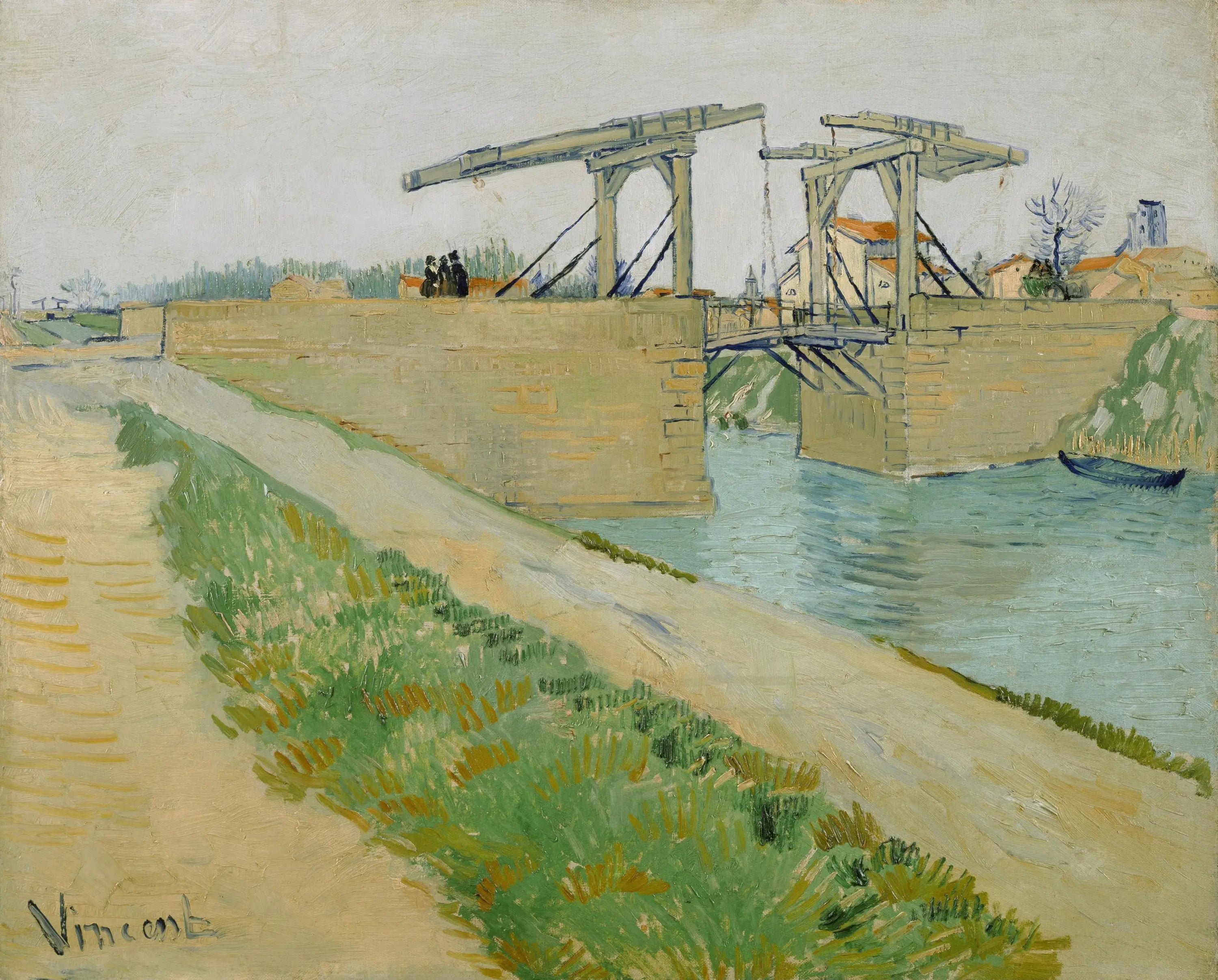 Le pont Langlois - Vincent van Gogh image 1 copie de tableau peinte à la main