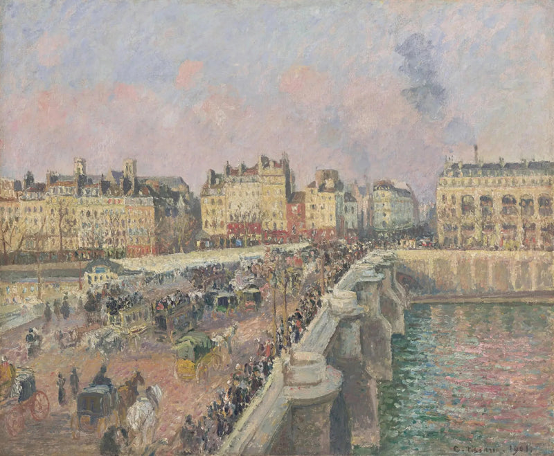 El Puente Nuevo, tarde - Camille Pissarro