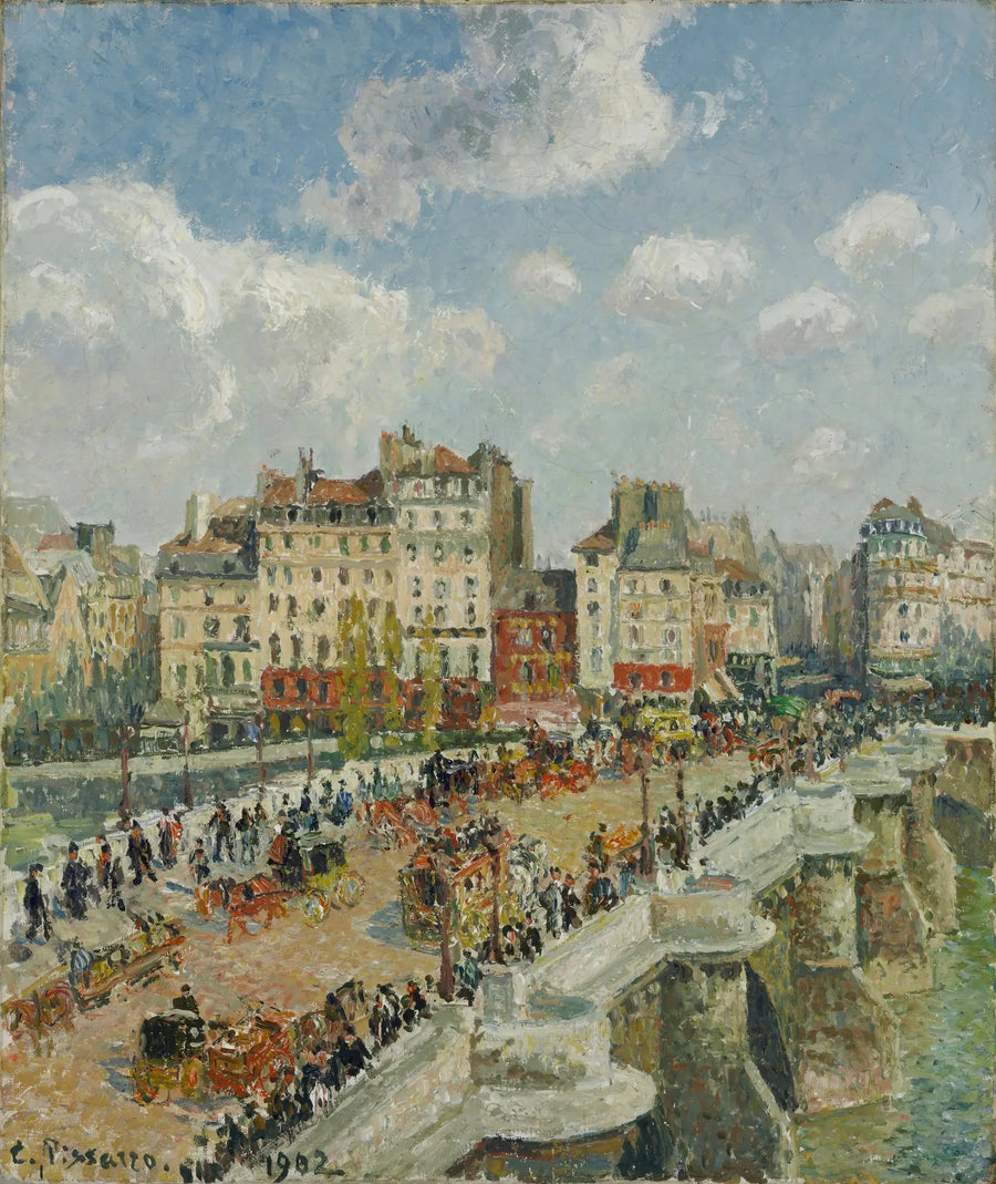 El Puente Nuevo, Sol (Segunda serie) - Camille Pissarro