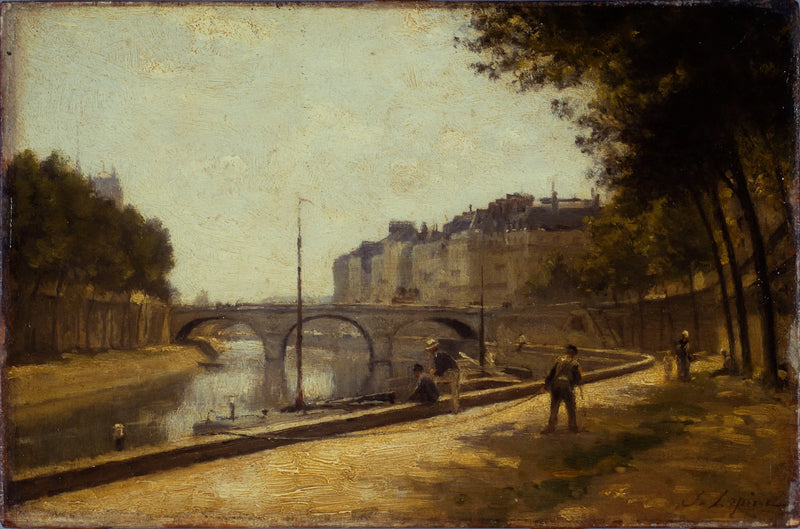El puente de Saint-Michel - Stanislas Lépine