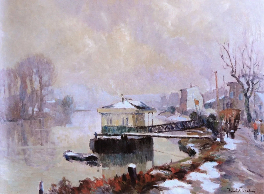 El muelle - Robert Antoine Pinchon