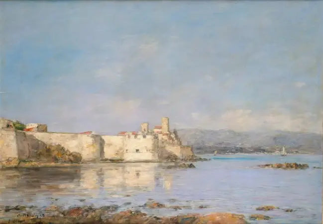 El puerto de Antibes - Eugène Boudin