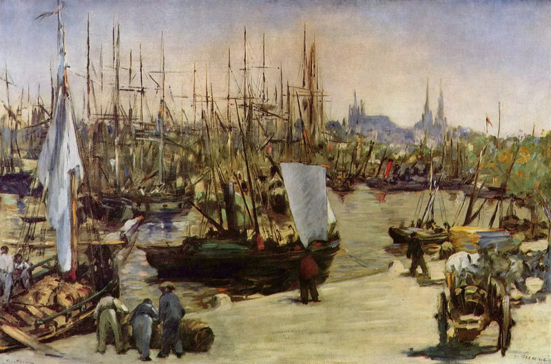 El puerto de Burdeos - Édouard Manet