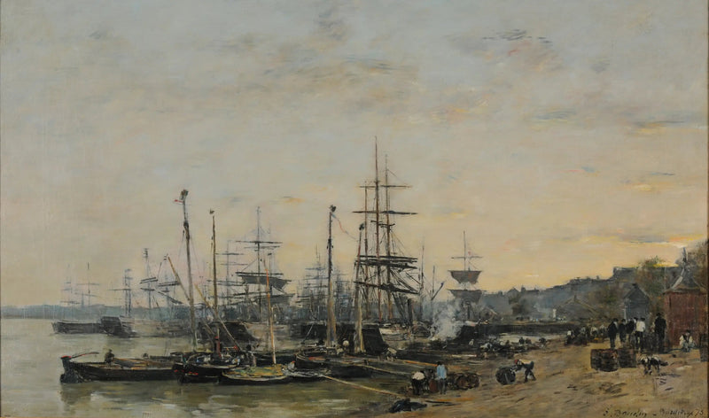 El puerto de Burdeos, visto desde el muelle de Chartrons - Eugène Boudin
