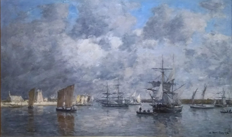 El puerto de Camaret - Eugène Boudin