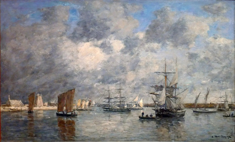 El puerto de Camaret - Eugène Boudin