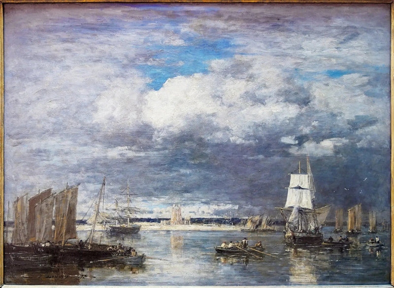 El puerto de Camaret bajo un cielo de tormenta - Eugène Boudin