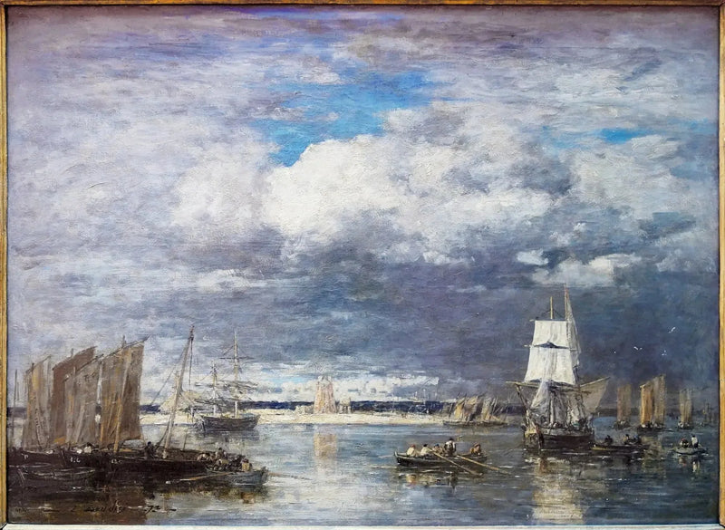 El puerto de Camaret bajo un cielo de tormenta - Eugène Boudin