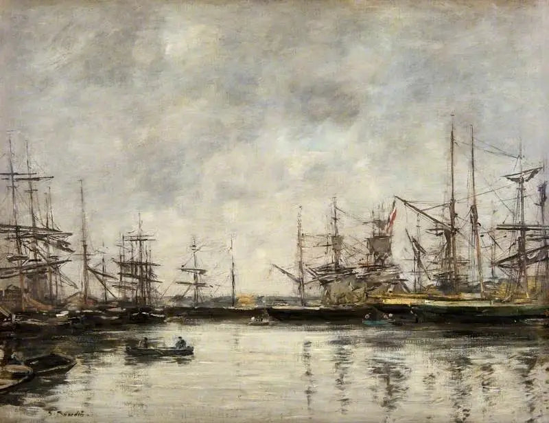 El puerto de Deauville - Eugène Boudin