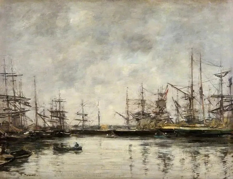 El puerto de Deauville - Eugène Boudin