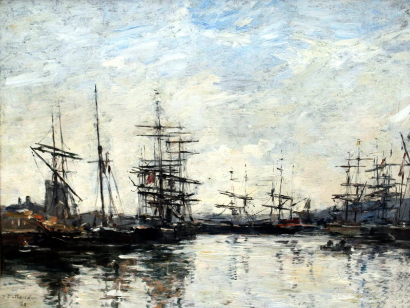 El puerto de Deauville - Eugène Boudin
