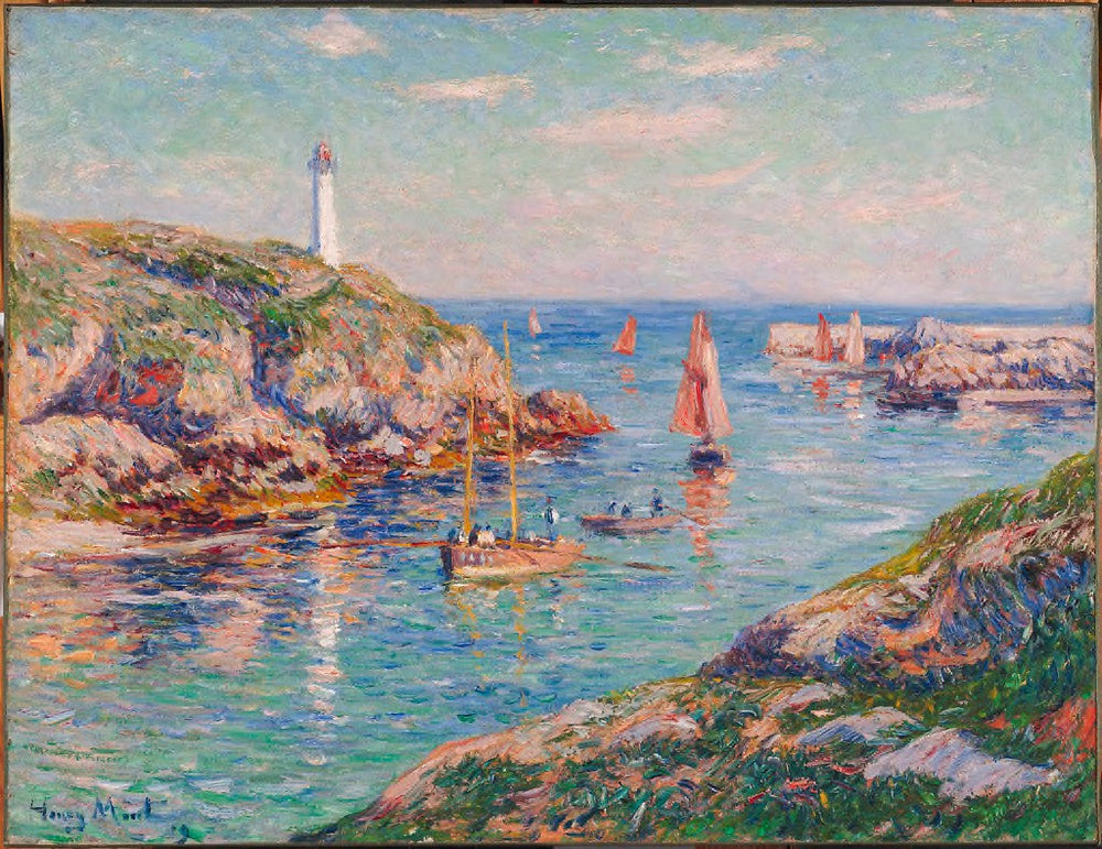 Le port de Douvelan - Henry Moret image 1 reproduction réalisée par Alpha Reproduction