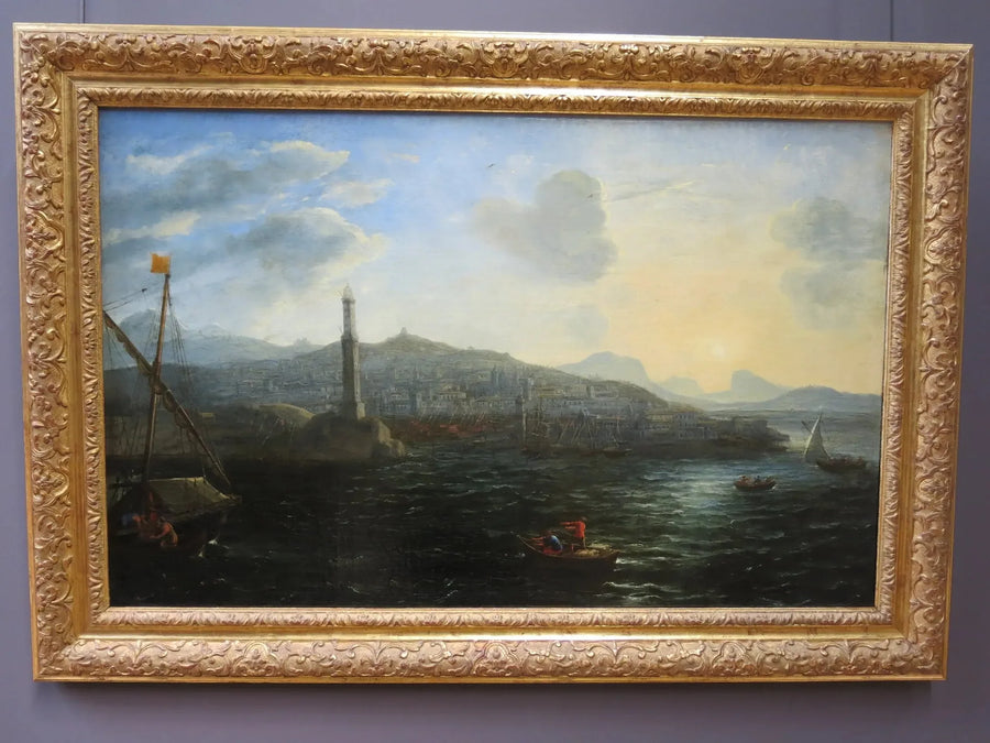 El puerto de Génova, visto desde el mar - Claude Lorrain
