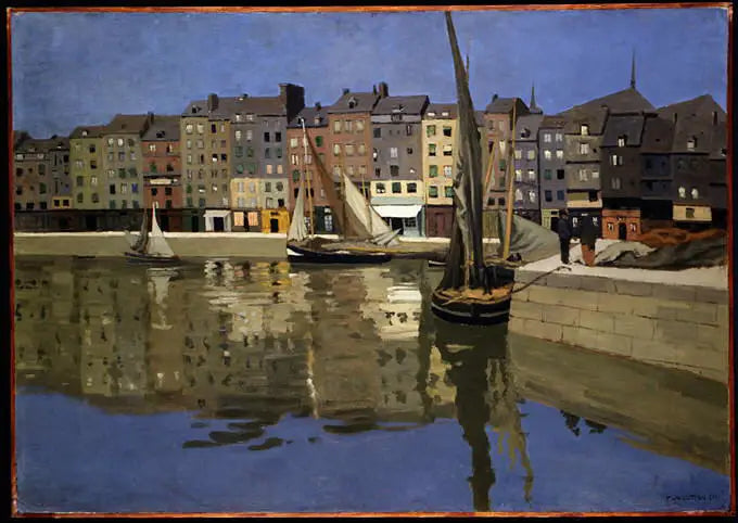 El puerto de Honfleur por la noche - Félix Vallotton