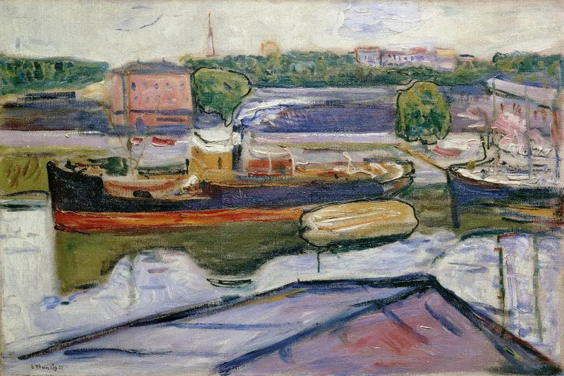 El Puerto de Lübeck - Edvard Munch