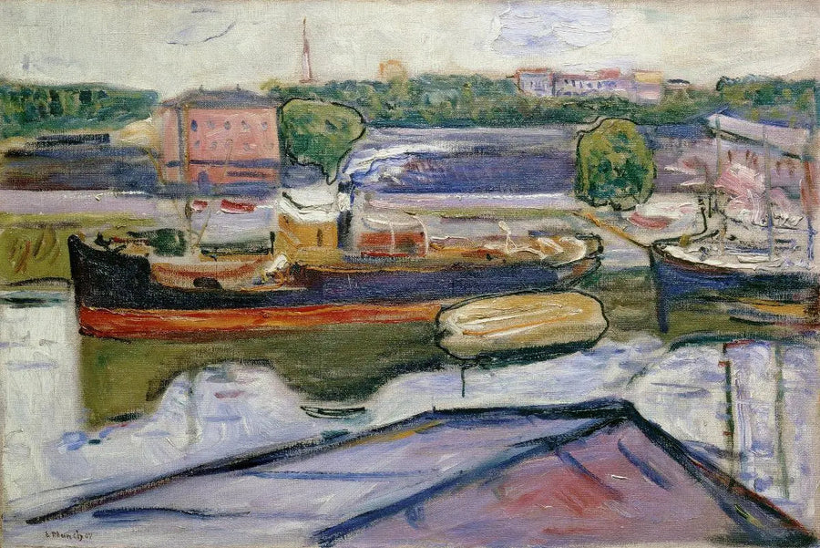 El Puerto de Lübeck - Edvard Munch