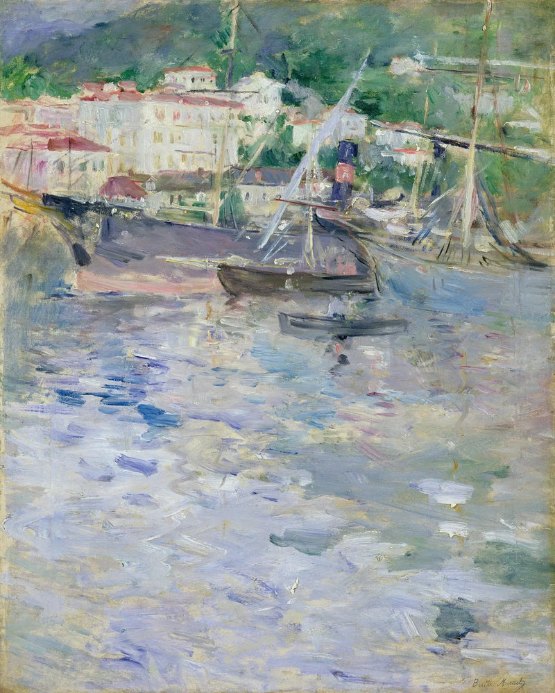 El puerto de Niza - Berthe Morisot