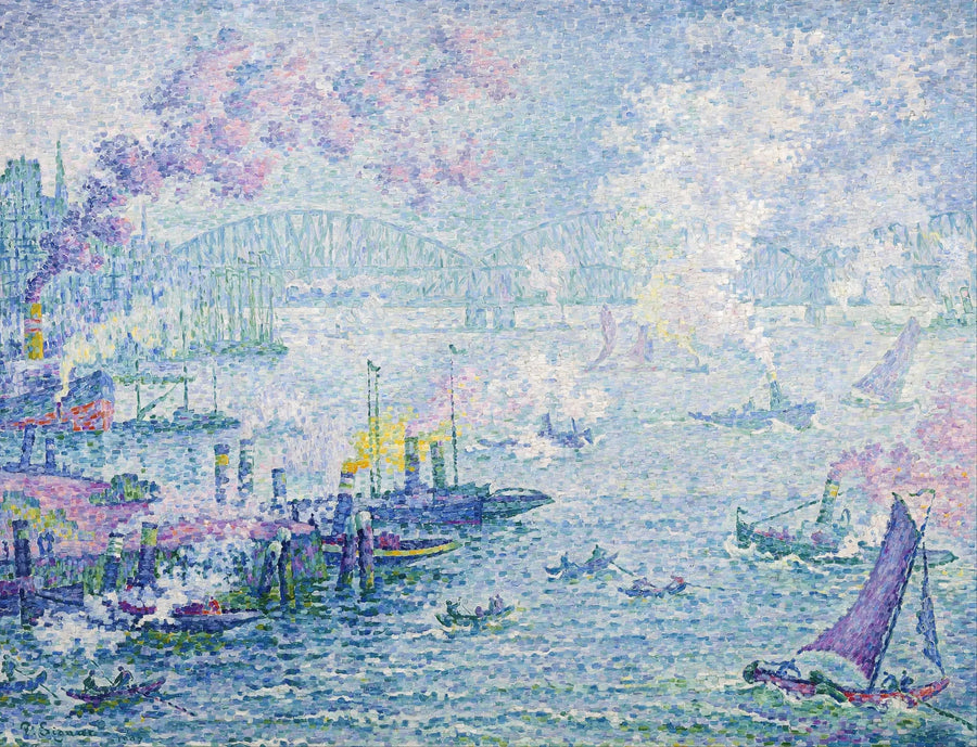 El puerto de Róterdam - Paul Signac