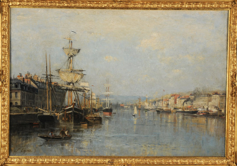 El puerto de Rouen - Stanislas Lépine