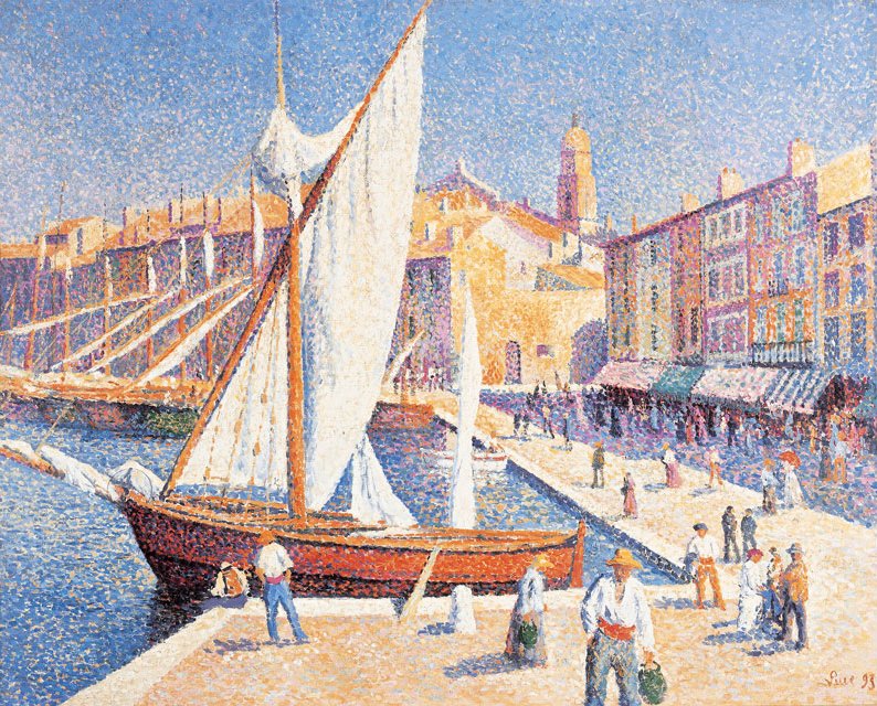 El puerto de Saint-Tropez - Maximilien Luce