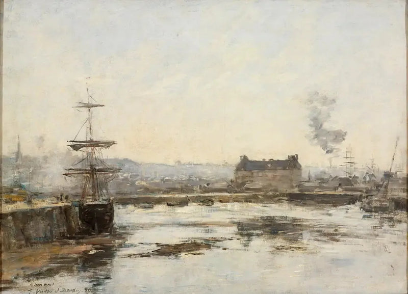 El puerto de Trouville - Eugène Boudin