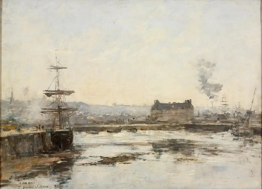El puerto de Trouville - Eugène Boudin