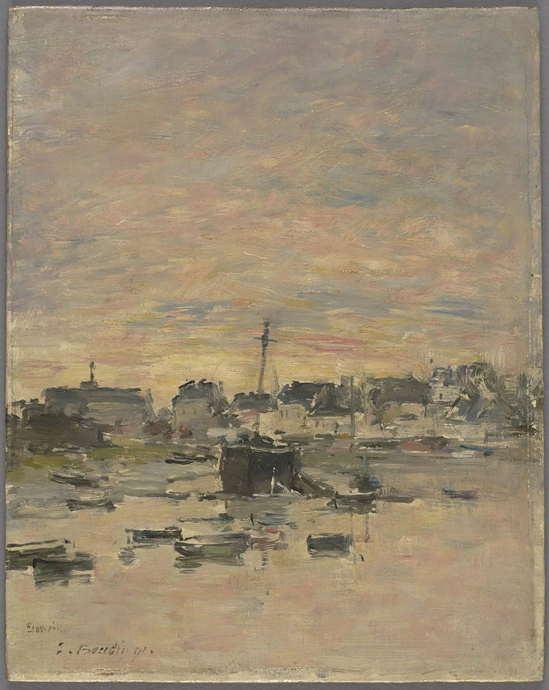 El puerto de Trouville - Eugène Boudin