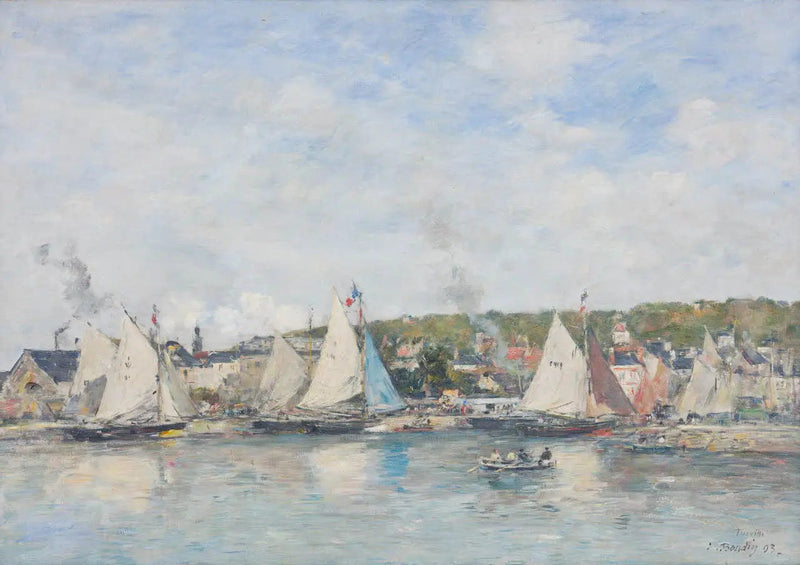 El puerto de Trouville - Eugène Boudin